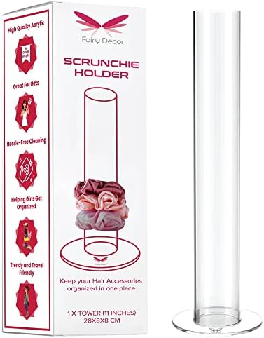 Bajkovni dekor Scrounchie Stand stalak - dodaci za kosu akrilni organizator za kosu kravate za