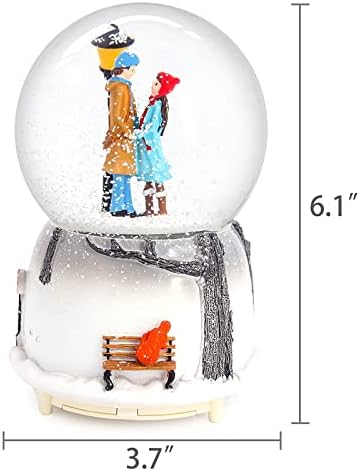 Amavip Sning Globe, Novelty Night Light Glazbeni snijeg Globe Music Box Desktop Ornament Najbolji