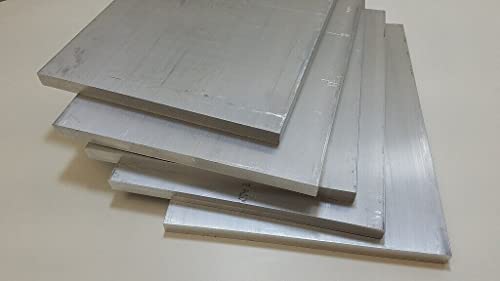 6061 Aluminijumska ravna šipka, 3/8 x 8 x 18 duga, čvrsta zaliha, ploča, Mašinska obrada