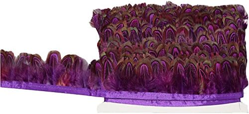 Amizob 2yards prirodno Izbijeljeni obojeni fazani ukrasi od perja od perja Craft dekoracija