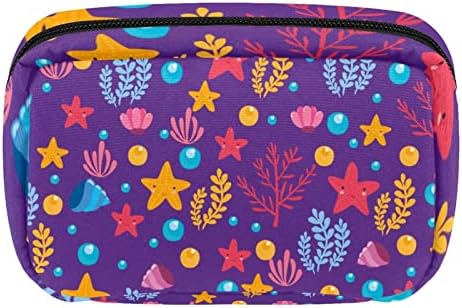 Ujedinjena torba za šminku, šarene koralne zvijezde školjke Kozmetika Torba za prijenosni tote Travel