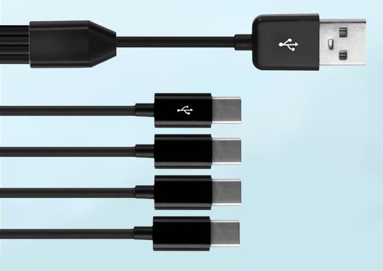 Halokny Micro USB kabel 4 u 1 kabl za punjenje - USB 2.0 do četiri mikro USB adaptera za sinkronizaciju Micro