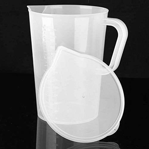 Alvivi plastična mjerna čaša u sipaju vrč komada vode s / bez poklopca za hladnu vodu ledeni čaj prozirni