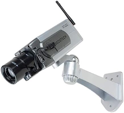 X-dree CCTV lažna realnizirana sigurnosna kamera crvena LED svjetlo UPOZORENJE AA Akumulator (CCTV Dummy