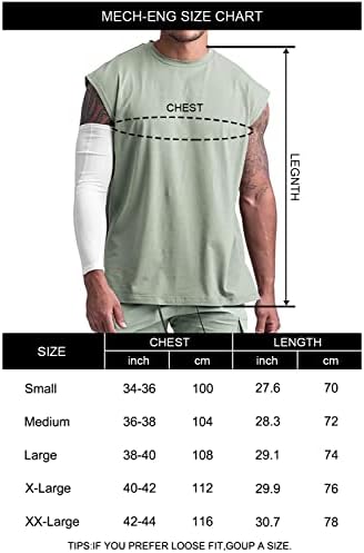 MECH-ENG muške majice bez mišića bez rukava Atletski fitnes Tank Top bodybuilding Tee Shirts
