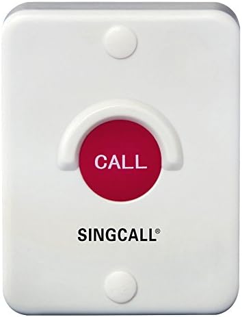 SingCall bežični sistem pozivanja, crveni silika gumb, vodootporan, otporan na prah, otporan