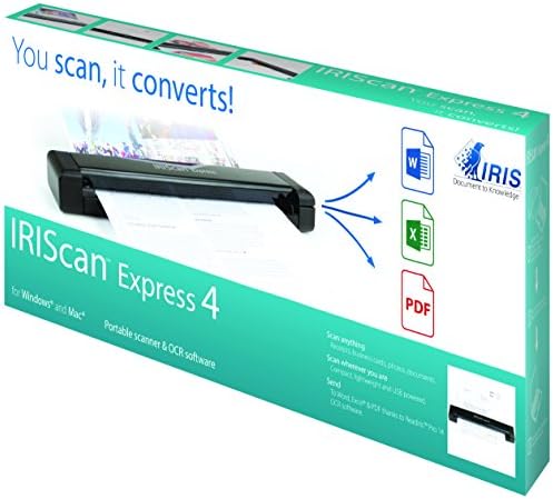 Iris Iriscan Express 4 USB Cis 600 dpi optički ms / mac