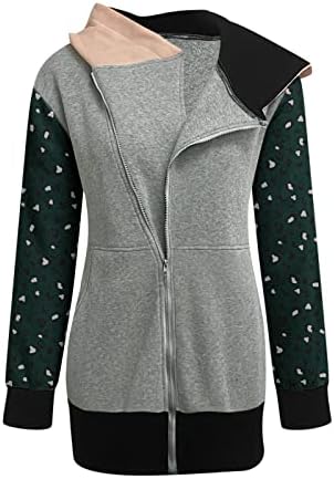 Ženska casual faission jakna dukserica patentni džepni kaput leopard jakna za ispis žene plus veličine