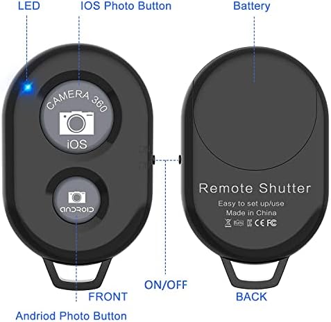 Bluetooth kamera daljinska za pametne telefone, 2 paketa, bez aplikacije, daljinsko upravljanje