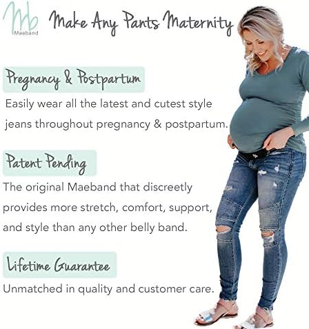 Maeband trudnički pojas za stomak | pojas za produženje pantalona / podesivi pojas za rastezanje & | Podrška