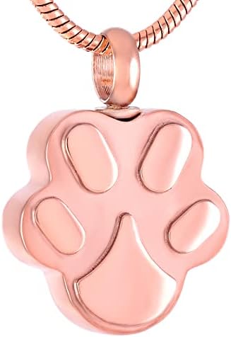 MYPOWER nakit za kremaciju za kućne ljubimce-gravirano ime pas od nerđajućeg čelika & amp; mačka šapa urna