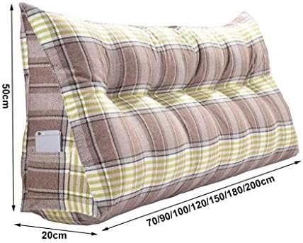 Yangbo Troiangularni jastuci, komforan dvosjed kauč velikih naslona mekani paket za čitanje zadnje