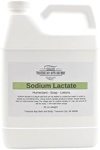 Sodium Lactate, 32 Oz, Sigurnosna Zatvorena Posuda. 60% koncentracije USP prirodni konzervans proizveden u SAD-u