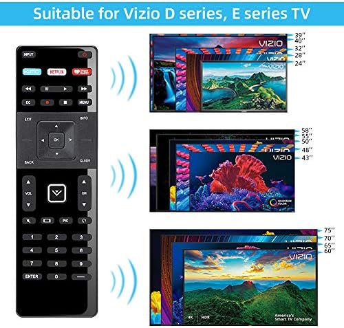 Zamjena Unocar daljinski za Vizio Smart TV Remote XRT-122 i Vizio Smart TV 4K UHD HDR HDTV SmartCast