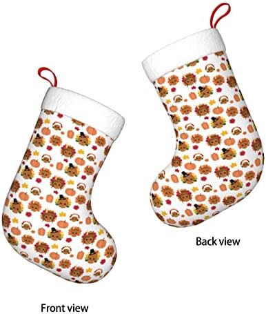 Austenstern Božićne čarape Dan zahvalnosti Kawaii Turska Dvostrana kamina Viseće čarape