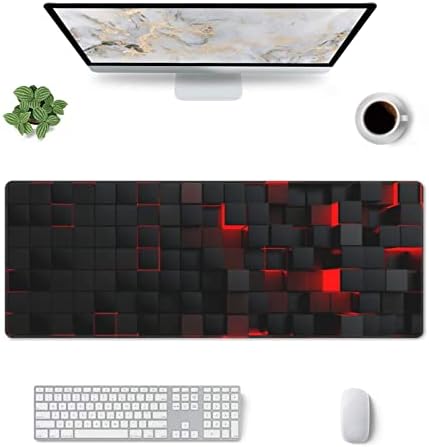 Algranben crvena i crna mouška jastučić Velika XL proširena tastatura puna mat dugačka za igranje