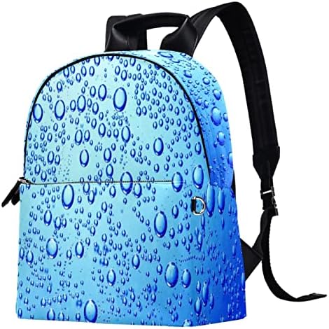 Tbouobt kožni ruksak za putovanja Lagani laptop Ležerni ruksak za žene Muškarci, Bubble Blue Water
