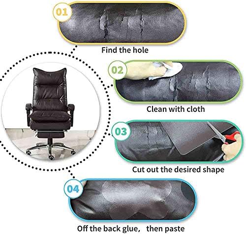 Kožna popravka zakrpa samoljepljiva kauč za patch kožu za sofe, autosjedalica, torbe 19x50 inča, kaki