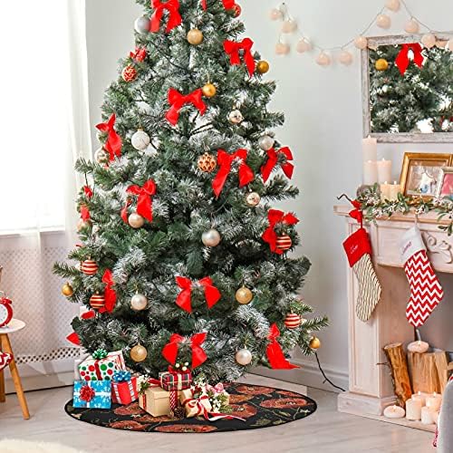 Visesunny vez crvene mak božićne stabla za praznične zabave Dekoracije Farmhouse Veliki stalak za
