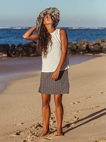 Riseskirt Havaji | Dužina 2 sa džepovima | Brzo omot, brzo sušenje, putna suknja sa bočnim džepovima