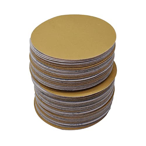 Kimllier 100 komada 6 inča bez rupe brusni diskovi, 320 brusni aluminijski oksidni diskovi