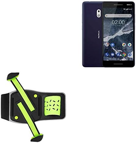 Holster za Nokia 2.1 - FlexSport Armband, podesiva traku za vježbanje i kandidat za Nokia 2.1 - Stark Green