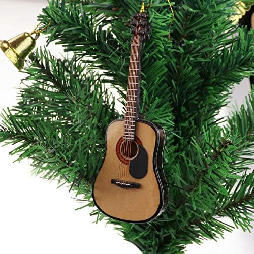 Dselvgvu Gudački Minijaturni Gitarski Viseći Ornament Mini Muzički Instrument Replika Praznično Drvo Božićni