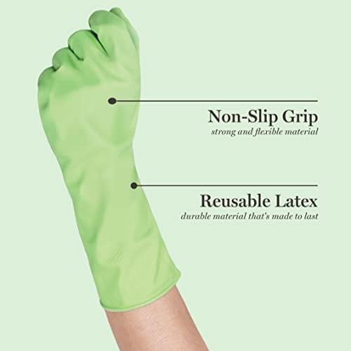 MARTHA STEWART Medline rukavice za čišćenje sa infuzijom Aloe, rukavice od lateksa za višekratnu upotrebu