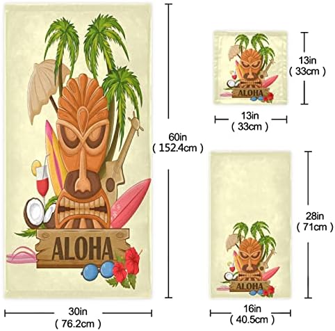 Naanle Tropical Tiki Tribal Aloha Soft Decor 3 kom.