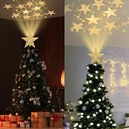 Božićno stablo, božićno ukrašavanje stablo TOP STAR 3D projekcijska svjetiljka sa rotirajućom