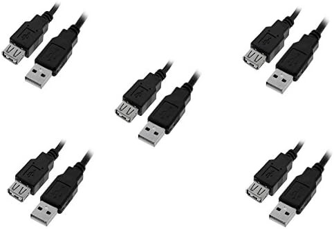 C & E USB 2.0 produžni kabel, crni, muški do ženskog 1 metra CNE460289
