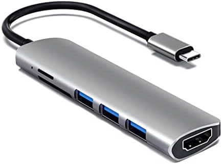 IULJH USB 3.1 Tip-C Hub na Adapter 4K Thunderbolt 3 USB C Hub sa Hub 3.0 TF utorom za SD čitač