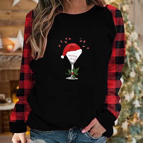 Ženska božićna tunika moda 2023 Novogodišnji poklopac s dugim rukavima džempere na plastiku