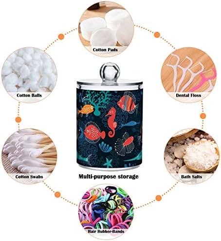 INNEWGOGO morske životinje 2 pamuk pamuk swab držač kuglice organizator plastični kupatilo jarse