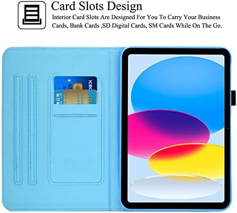 Artyond Case za iPad 10. Generatio 2022, novi 10,9 2022 Slučaj, prekrivači kartica za previđanje kartice