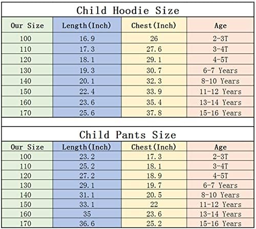 AteeCP Kid Mbappe 2 komada flisa Outfit za dječake djevojčice pulover grafički Hoodie i pantalone Casual trenerka