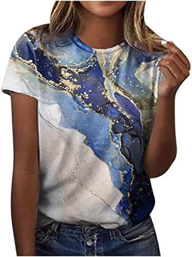 Kratki rukav 2023 Crewneck vrat čamca pamučna grafička lounge bluza za žensku majicu Jesen ljetne djevojke