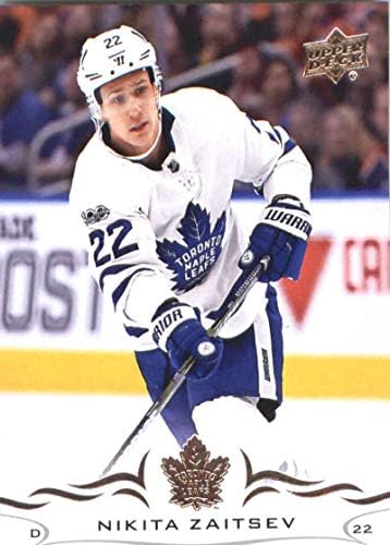 2018-19 Gornja paluba 169 Nikita Zaitsev Toronto javorov list NHL hokejaška trgovačka kartica