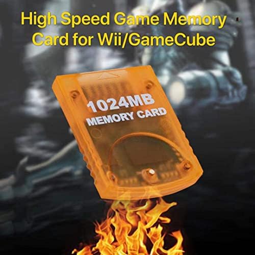 Hadwns 1024MB memorijska kartica velike brzine kompatibilna sa Gamecube i Wii konzolom NGC GC-Orange