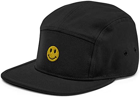Funny slatka žuta Smile Face Vintage 80s 90s 5 Panel Camper šešir kapa za prijatelje šef mama