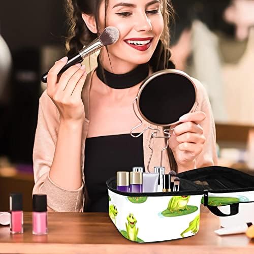Žabe na Lotus Travel Makeup Torba Kozmetička torba čine organizatoru za ručicu za žensku djevojku