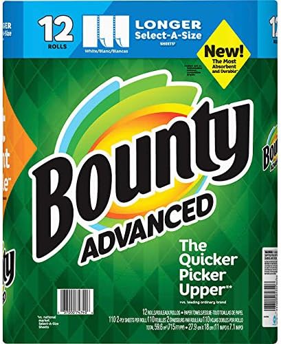 Bounty Advanced Trauble 2x upijajući papirnati ručnici Select-A-A-: 12-brojevi rola