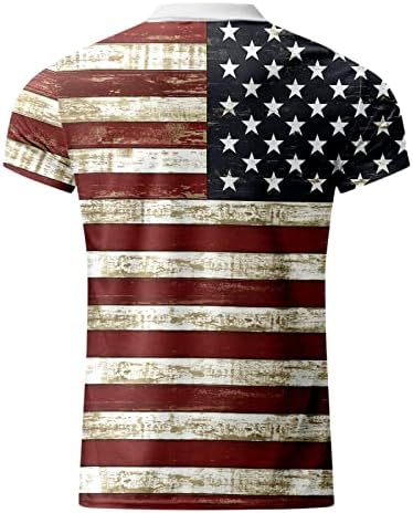 Muška američka zastava Polo majice Patriotic 4. jula TEE majice Ljeto Ležerne prilike Vintage Tuntic Tuntic
