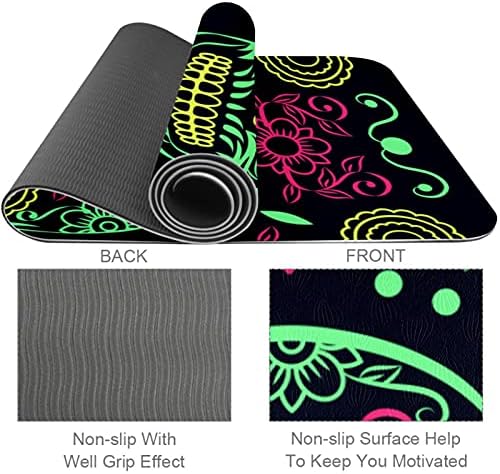 Siebzeh lijepa Lobanja uzorak Premium debeli Yoga Mat Eco Friendly gumene zdravlje & amp; Fitness
