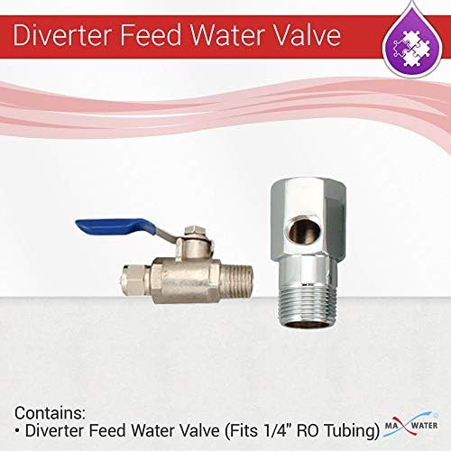 Reverzna osmoza 1/2 MIP X FIP feed vodeni adapter za vodu Diverter ventil odgovara 1/4 cijev
