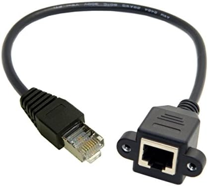Jser RJ45 8P8C FTP STP UTP CAT 5E muški za ženski LAN Ethernet mrežni produžni kabel sa rupama za montažu