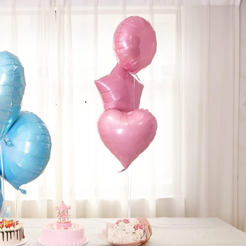30pcs 18in ružičasti baloni Balon za srce i zvjezdicu Balon za Valentine Dan Balona Rođendance za