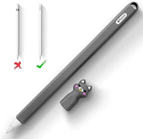 AWINNER silikonski crtani slučaj kompatibilan sa Apple Mu8f2am Olovka za rukav za kožu za kože za olovku