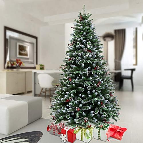 Yumuo Artifical Božićna stabla, vrhunska klasična xmastog borova sa 54 borove konuse i 670 grana,