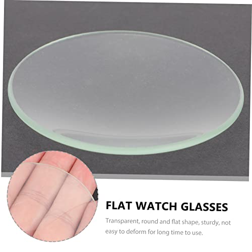 ULTECHNOVO 30 kom gledajte staklene naočare sa poklopcima staklene čaše okruglo staklo običan sat staklo